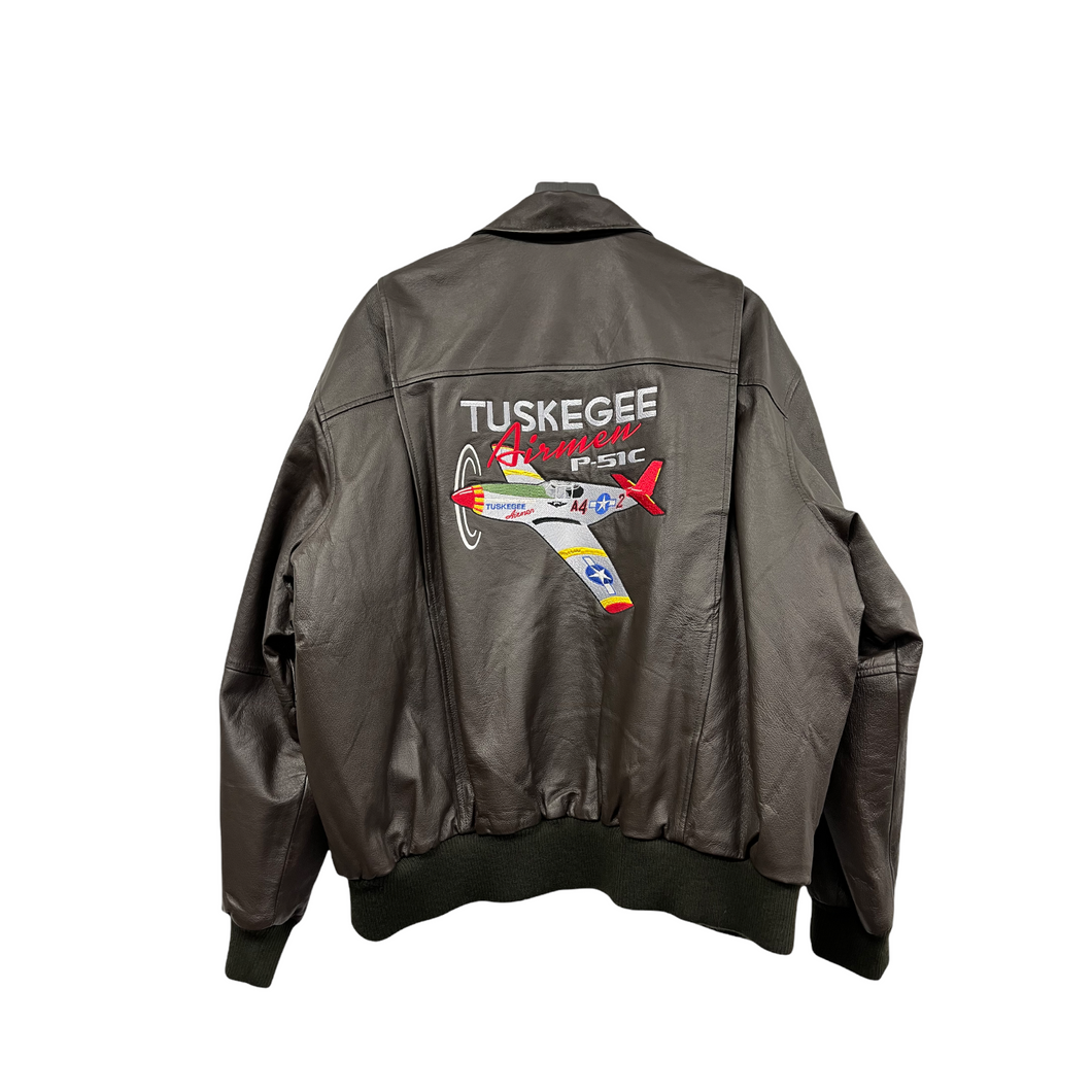 Vintage Tuskegee Airmen Leather Jacket