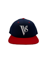 Load image into Gallery viewer, VVS Snapback Red / White Blue
