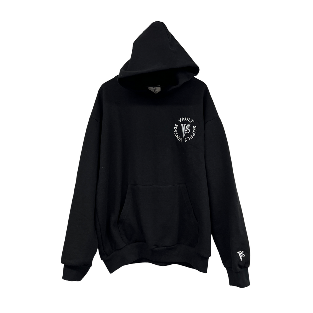 VVS Crest Core Black 14oz Hoodie